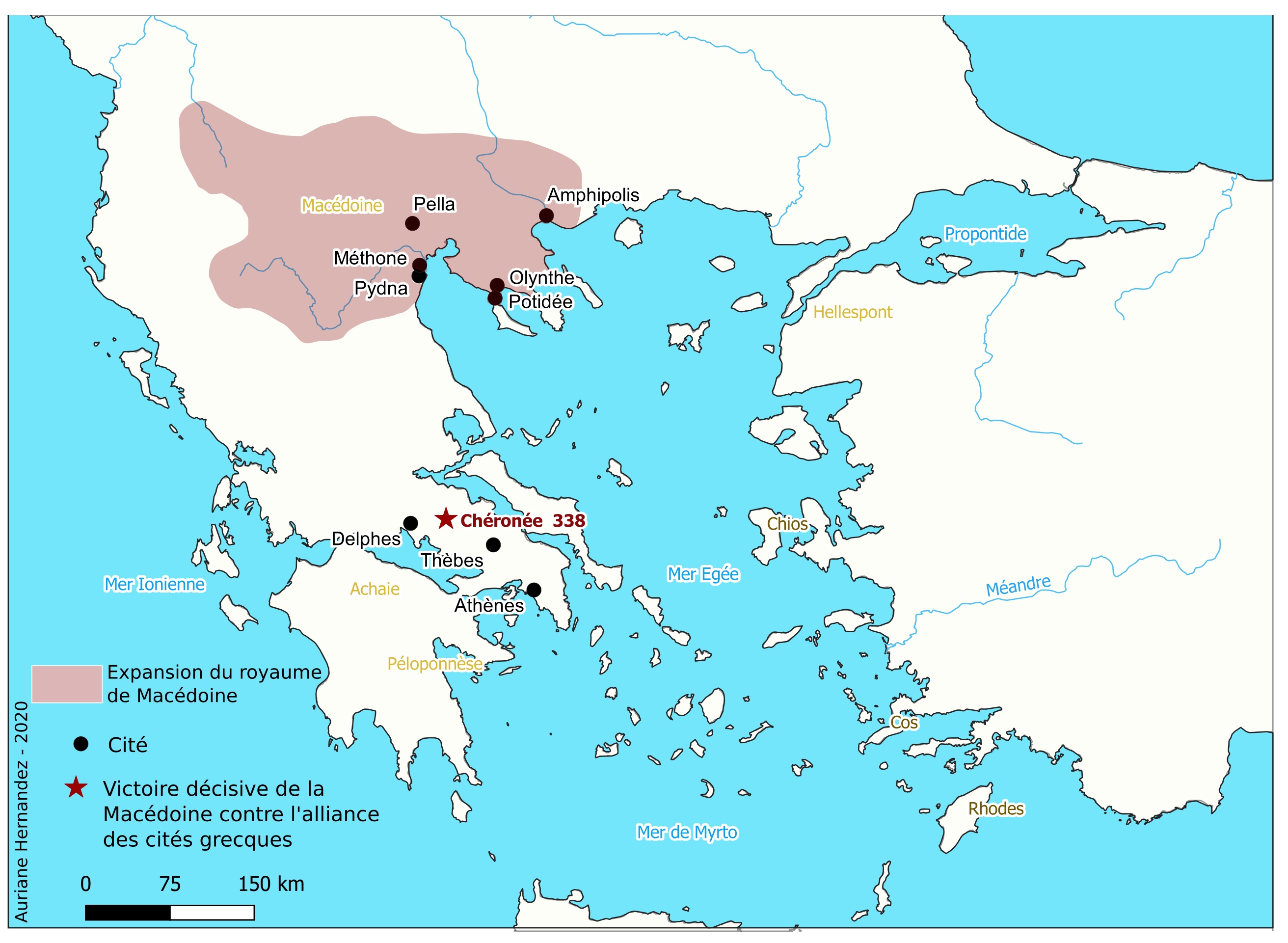Carte 5 - Emergence et hégémonie de la Macédoine