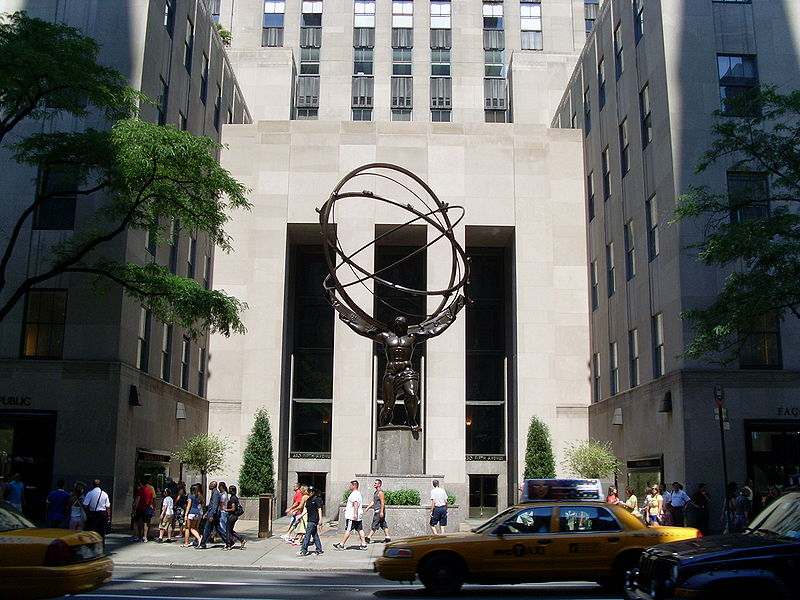 Statue d’Atlas, Lee Lawrie -  Rockefeller Center, New York