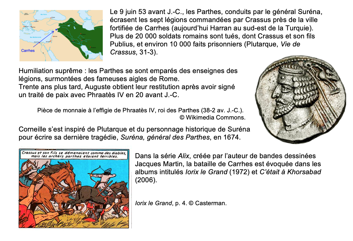 Auguste Prima Porta Bataille de Carrhes