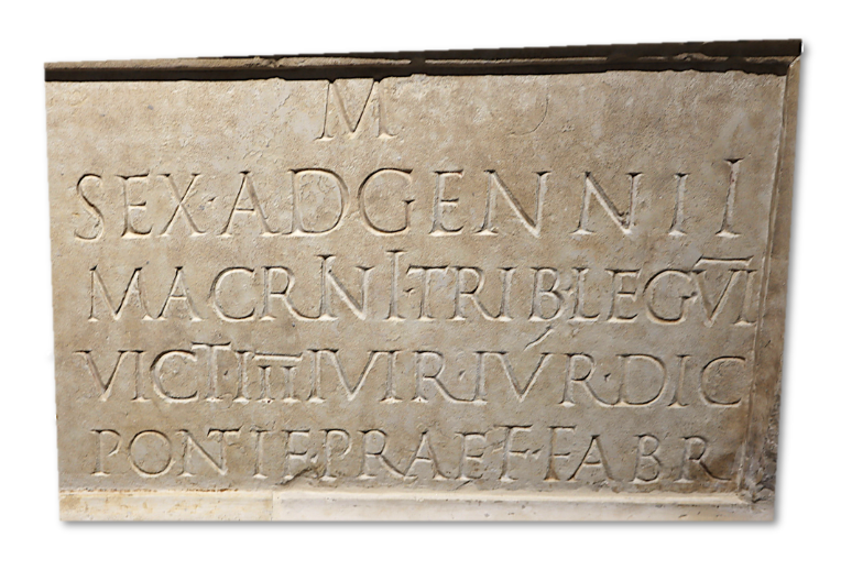 Stèle Adgennius inscription 2