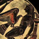 Prométhée enchaîné - Un aigle dévore son foie - Vase à figures noires - Vignette