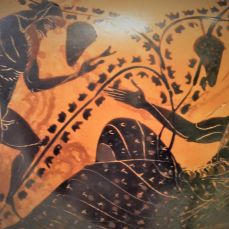 Dionysos et un satyre, Musée archéologique national, Athènes