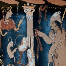 Oreste retrouve Électre sur la tombe d’Agamemnon 