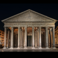 Panthéon de Rome la nuit