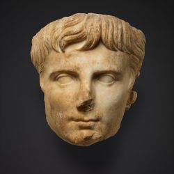 MET.Period:Early Imperial, Julio-Claudian Date:ca. A.D. 14–37 Culture:Roman Medium:Marble Dimensions:12in. (30.5cm) Classification:Stone Sculpture