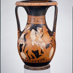 MET.Period:Classical Date:2nd half of the 4th century B.C. Culture:Greek, Attic Medium:Terracotta; red-figure Dimensions:H. 17 in. (43.2 cm) Classification:Vases
