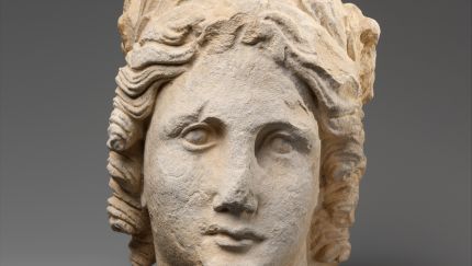 tête d'Apollon-période hellénistique- provenance: Chypre.