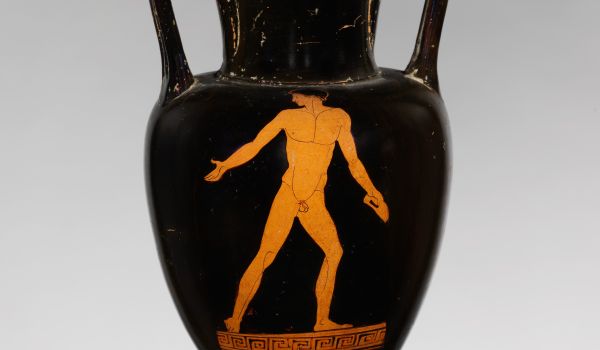 athlète. MET.Attributed to the Loeb Painter Period:Classical Date:ca. 440–430 B.C. Culture:Greek, Attic Medium:Terracotta; red-figure Dimensions:H.: 13 in. (33 cm) Classification:Vases
