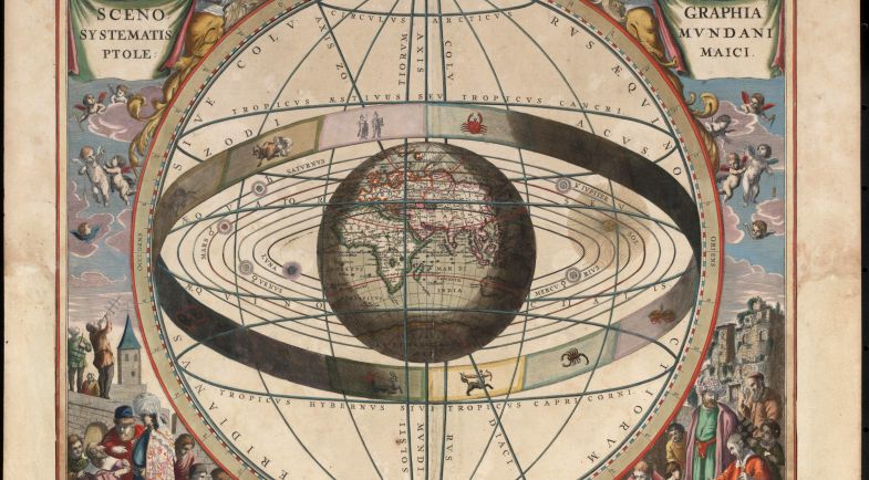 Système de Ptolémée représenté par Andreas Cellarius 1660-1661