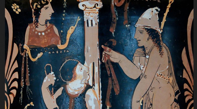 Oreste retrouve Électre sur la tombe d’Agamemnon 
