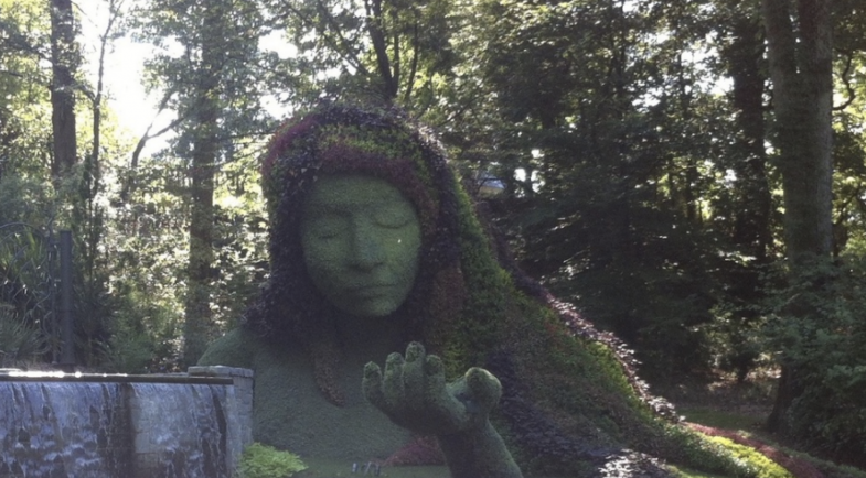 La Terre-Mère, sculpture végétale, Jardin botanique d'Atlanta © Judith Josse-Lafon